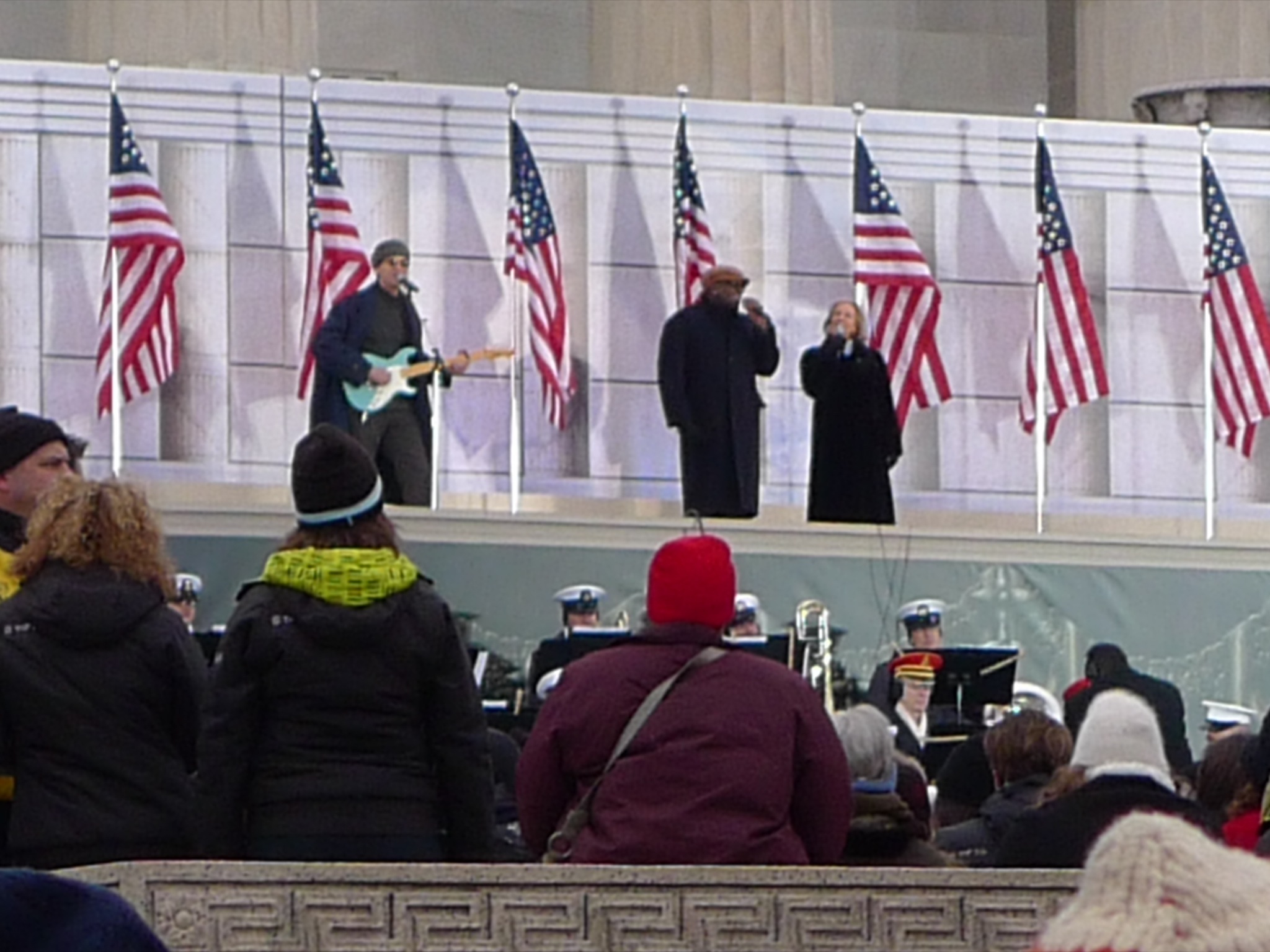 James Taylor performing at the Obama Inaugural, 2009